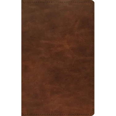ESV Thinline Bible, Red Letter (Full Grain Leather, Saddle Brown)