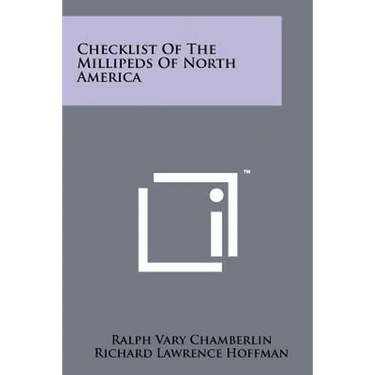 Checklist of the Millipeds of North America