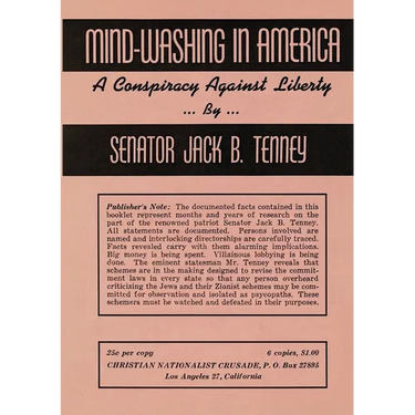 Mind-Washing in America: A Conspiracy Against Liberty