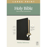 NLT Large Print Thinline Reference Bible, Filament Enabled Edition (Red Letter, Genuine Leather, Black, Indexed)