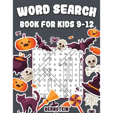 Word Search for Kids 9-12: 200 Fun Word Search Puzzles for Kids with Solutions - Large Print - Halloween Edition