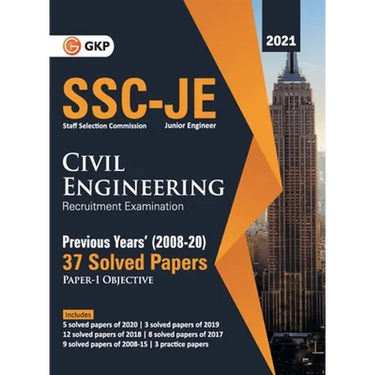 SSC 2021 Junior Engineers Paper I - Civil Engineering - 37 Previous Years Solved Papers (2008-20)