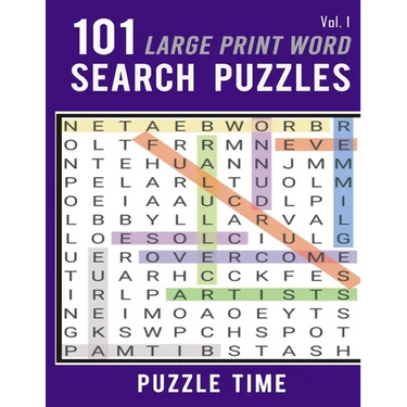 101 Large Print Word Search Puzzles