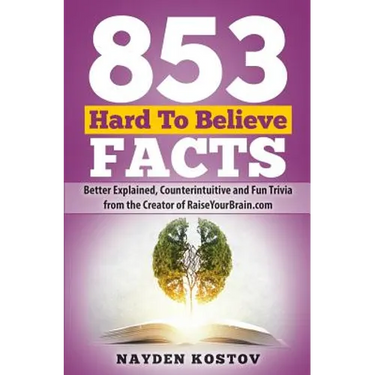853 Hard To Believe Facts: Better Explained, Counterintuitive and Fun Trivia from the Creator of RaiseYourBrain.com