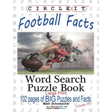 Circle It, Football Facts, Word Search, Puzzle Book
