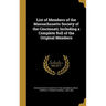 List of Members of the Massachusetts Society of the Cincinnati; Including a Complete Roll of the Original Members