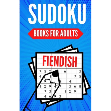 Sudoku Books For Adults FIENDISH: 200 Suduko Puzzel Book, With Solutions - Insane Level For Experts - Digest Size.