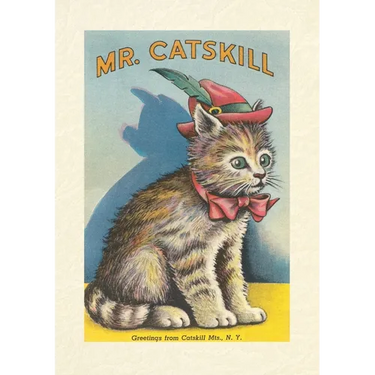 Vintage Lined Notebook Mr. Catskill, Greetings from Catskill Mts., NY