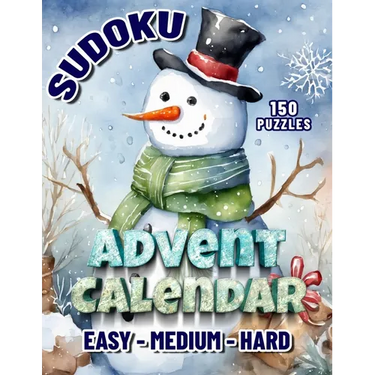 Sudoku Advent Calendar: Christmas Sudoku Puzzle Book For Adults. December's Daily Dose of Cheer.