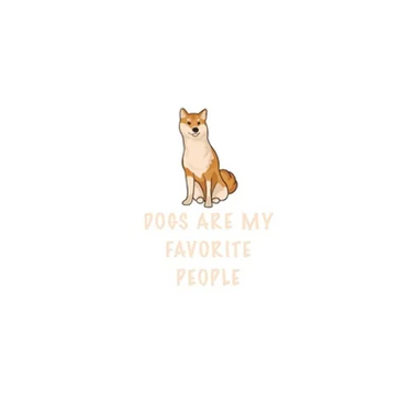 Dogs Are My Favorite People: Cute Family Gift Idea for dogs lover Border Collie: Lined Notebook - journal (6 - 9) - 110 Pages - Matte notebook