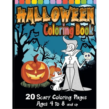 Halloween Coloring Book: Super Scary Edition with 20 Coloring Pages for Ages 4 to 8