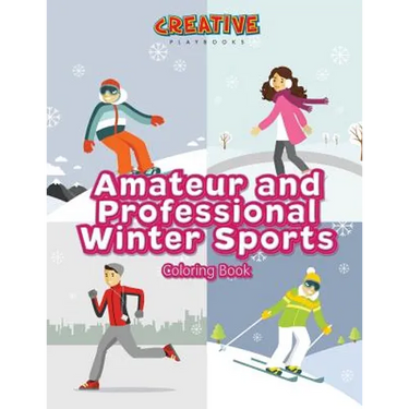Amateur and Professional Winter Sports Coloring Book