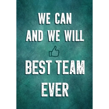 We Can and We Will - Best Team Ever: Team Motivation Gifts - Employee & Office Staff Appreciation - Inspirational Gifts for Coworkers