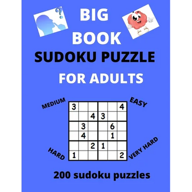 Big Book Sudoku Puzzle for Adults: Best Book of brin games, Large Print Puzzle Book For Adults .