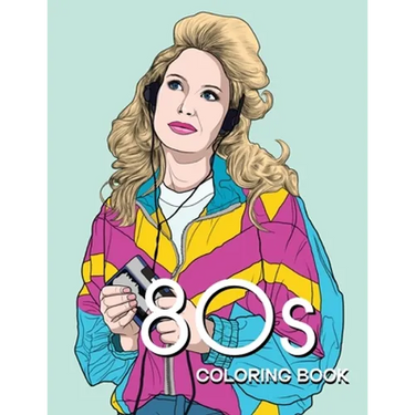 80s COLORING BOOK: A Fashion Coloring book for adults and teens