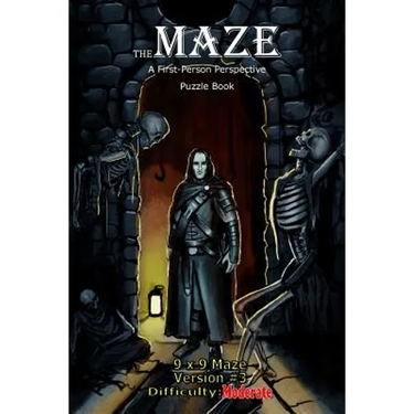 The Maze: A First-Person Perspective Puzzle Book Moderate 9x9 Version #3