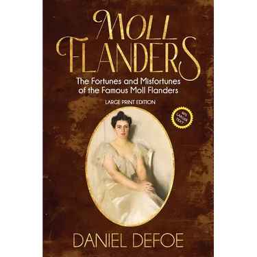 Moll Flanders (Annotated, Large Print)