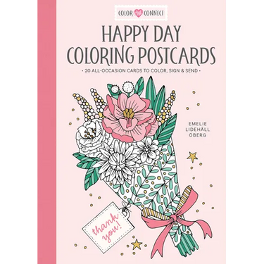 Happy Day Coloring Postcards: 20 All-Occasion Cards to Color, Sign, and Send
