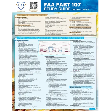 FAA Part 107 Drone Study Guide: A Quickstudy Laminated Reference Guide