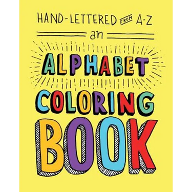Hand-Lettered from A to Z: An Alphabet Coloring Book