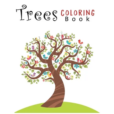 Trees Coloring Book: Creative Haven Beautiful Trees Coloring Book (Creative Haven Coloring Books) 8.5x11"