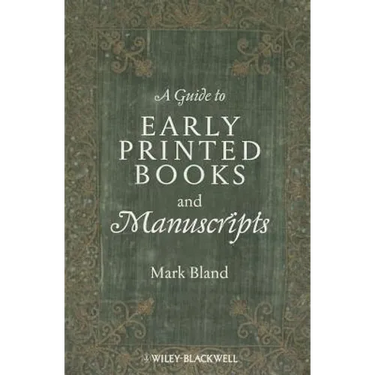 A Guide to Early Printed Books and Manuscripts