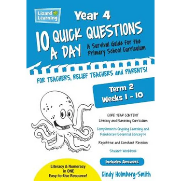 Lizard Learning 10 Quick Questions A Day Year 4 Term 2