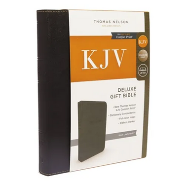 KJV, Deluxe Gift Bible, Imitation Leather, Black, Red Letter Edition