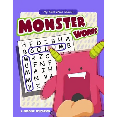 My First Word Search - Monster Words: Word Search Puzzle for Kids Ages 4 -6 Years