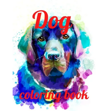 Dog coloring book: A Coloring Book of 35 Unique Stress Relief dog Coloring Book Designs Paperback