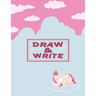 Story Writing Paper for Kids: Primary Drawing & Writing Paper Kindergarten Kids K-2 - Sleeping Unicorn