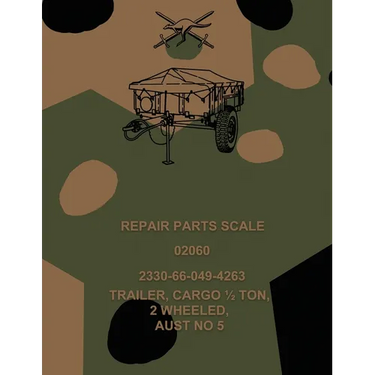 Repair Parts Scale, Trailer, Cargo 1/2 Ton, 2 Wheeled, Aust No 5
