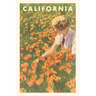 The Vintage Journal Woman sitting in Field of California Poppies