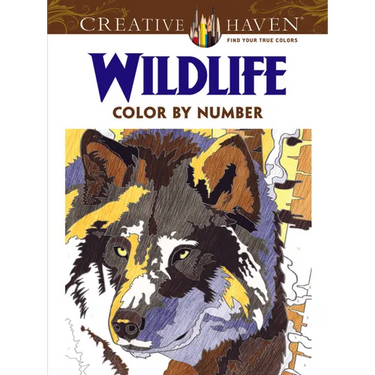 Creative Haven Wildlife Color by Number Coloring Book