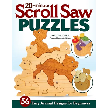 20-Minute Scroll Saw Puzzles: 56 Easy Animal Designs for Beginners