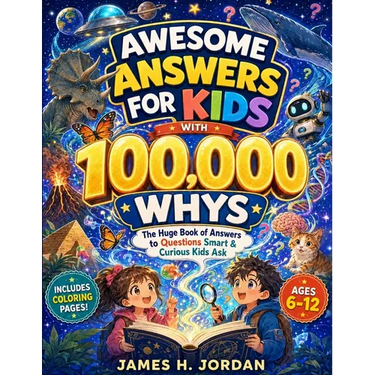 Awesome Answers for Kids With 100,000 Whys: The Huge Book of Answers to Questions Smart & Curious Kids Ask About Nature, Chemistry, Life, Science, Spa