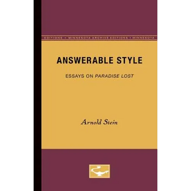 Answerable Style: Essays on Paradise Lost
