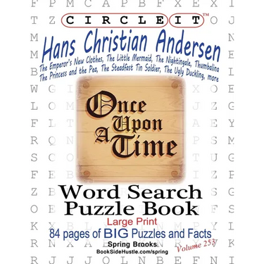 Circle It, Hans Christian Andersen, Word Search, Puzzle Book