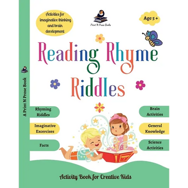 Reading Rhyme Riddles: Activity Book for Creative Kids - Rhyming Riddles, Imaginative Exercises, Facts, Brain Activities, General Knowledge, Science A