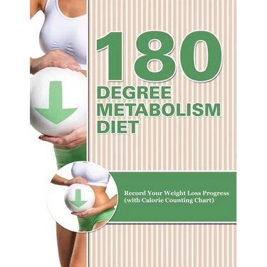 180 Degree Metabolism Diet: Track Your Diet Success (with Food Pyramid, Calorie Guide and BMI Chart)