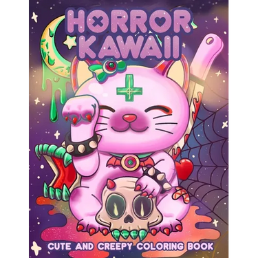 Creepy Kawaii Pastel Goth Coloring Book: A Coloring Book for Lovers of Kawaii and Creepy Things