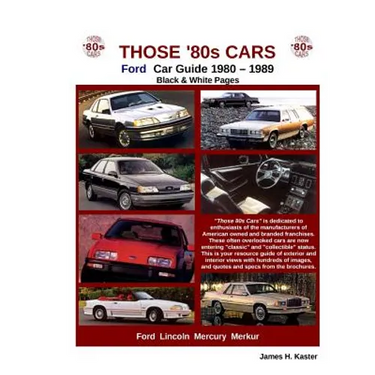 Those 80s Cars - Ford (Black & White)