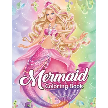 Mermaid Coloring Book: An Adult Coloring Book with Cute Mermaids, and Fantasy Scenes for Relaxation