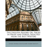 The English Reader: Or, Pieces in Prose and Verses; Selected from the Best Writers