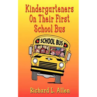 Kindergarteners On Their First School Bus