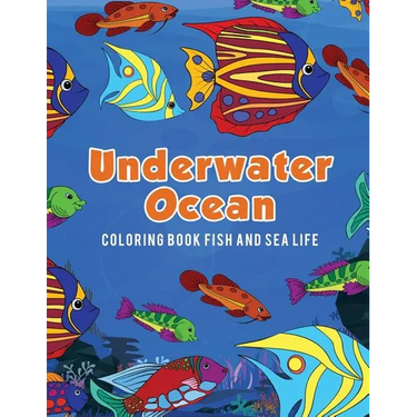 Underwater Ocean Coloring Book Fish and Sea Life