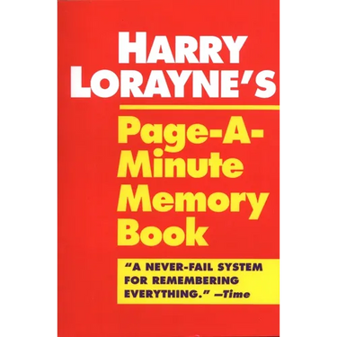 Harry Lorayne's Page-a-Minute Memory Book