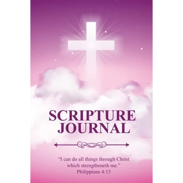 Scripture Journal: Scriptures, Bible Verse & Prayer Journal, Daily Study Notes, Writing Verses, Inspirational Christian Gift, Notebook
