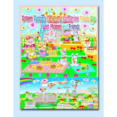 Rolleen Rabbit's Delightful Springtime Flower Fun with Mommy and Friends