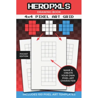 Pixel Art Drawing Book: 4x4 Pixel Art Grid Templates To Create Your Own Characters